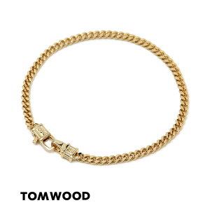 TOM WOOD �g���E�b�h �u���X���b�g �o���O�� �S�[���h Curb Bracelet M 6.5/7/7.7inches ���f�B�[�X �W���G���[ �A�N�Z�T���[ ���킢�� �������z �y�ԕi�s�z