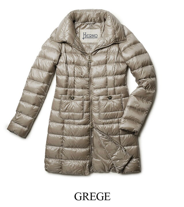 楽天市場】ヘルノ レディース ダウンコート ロールネック スタンド  