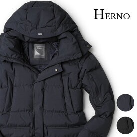 ヘルノ ダウン メンズ ダウンジャケット 2025AW 秋冬 フード付き オーバーサイズフィット ウィンドストッパー ゴアテックス HERNO PI001292U 12840 WIND STOPPER アウター ブランド 売れ筋【レビュー】