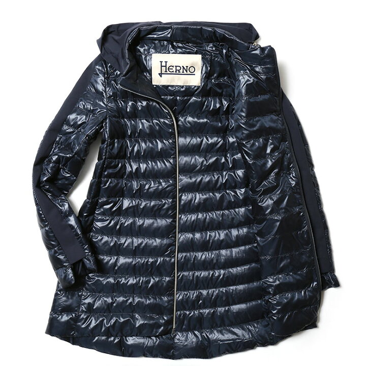 楽天市場】ヘルノ ダウンコート レディース 薄手 軽量 ミドル丈  
