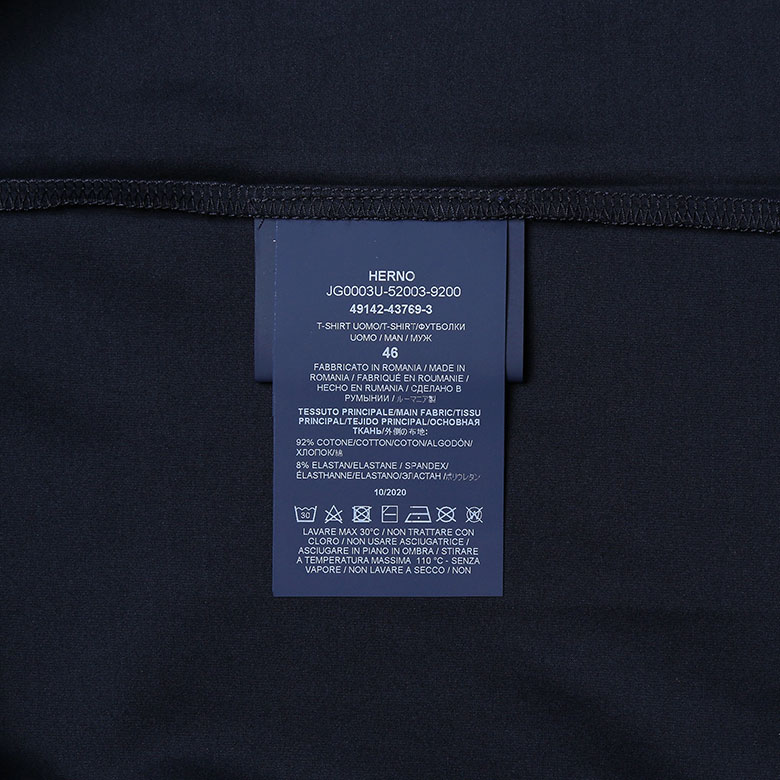 楽天市場】【30%off】ヘルノ Tシャツ メンズ クルーネック ロゴ HERNO ...