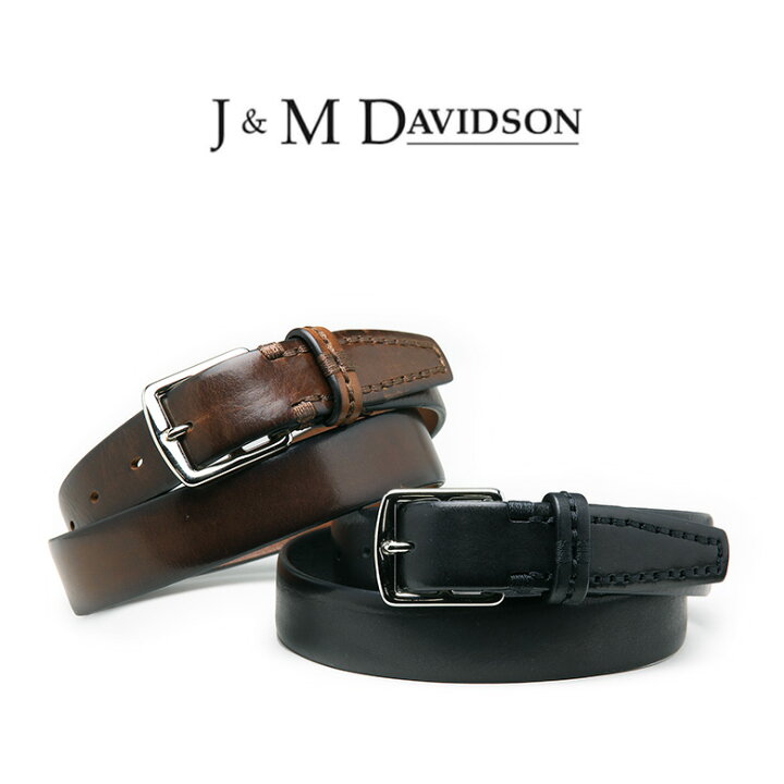 楽天市場】【51%OFFクーポン】J&M DAVIDSON ベルト カーフレザー 30mm 