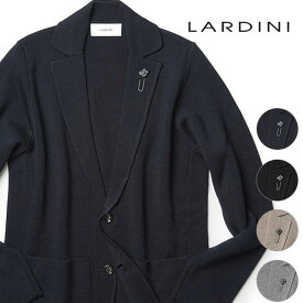 ラルディーニ ニットジャケット ウール シングル ジャケット 12ゲージ LARDINI AALJM79 軽量 新モデル イタリア製 メンズ【返品不可】
