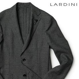 ラルディーニ ジャケット 千鳥格子 ハウンドトゥース シングル ウール LARDINI ITIZUMO イタリア製 メンズ 【送料無料】【レビュー】