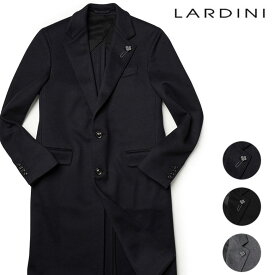 ラルディーニ コート チェスターコート 秋冬 ウール メルトン シングル ブートニエール SPECIAL L 細身 LARDINI メンズ 定番 IT23032E【送料無料】