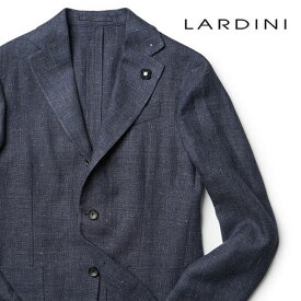 ラルディーニ ジャケット ホップサック 春夏 秋冬 オールシーズン ウール リネン 本切羽 LARDINI ADVANCE イタリア製 メンズ 【送料無料】【レビュー】