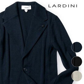 ラルディーニ ニットジャケット 2024SS シングル 春夏 ジャケット ドライコットン サマーニット カーディガン LARDINI イタリア製 メンズ 【送料無料】【レビュー】