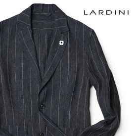 ラルディーニ ジャケット AMA シャツジャケット 春夏 ストライプ リネン LARDINI イタリア製 メンズ【送料無料】【レビュー】