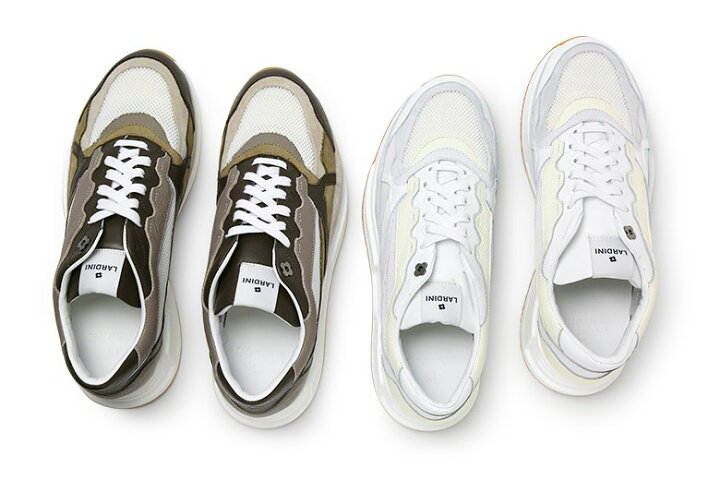 楽天市場】ラルディーニ スニーカー レザー LARDINI ホワイトマウン  