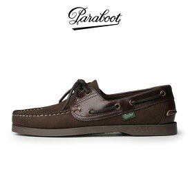 パラブーツ バース スエード Paraboot BARTH/MARINE MARRON-GRINGO/AMERICA アメリカ モカシン ラバーソール 革靴 ブラウン メンズ