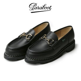 パラブーツ レディース オルセーティ Paraboot ORSAYTI ビットローファー モカシン ラバーソール 厚底 MORSAYTI/GRIFF 202412 ブラック 耐水 革靴 3 - 6【送料無料】【レビュー】【あす楽対応】