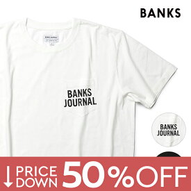 【4980円→2490円】バンクス Tシャツ ポケット付き オーガニックコットン100% ロゴT BANKS メンズ【レビュー】【返品不可】
