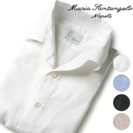 【国内正規品】 マリアサンタンジェロ シャツ 2026SS プルオーバー 長袖 リネンコットン ワンピースカラー MARCELLO BIARRIT Maria Santangelo【返品不可】