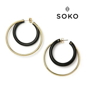 SOKO �\�R �s�A�X 2�d �t�[�v HOOP �S�[���h �C���t�B�j�e�B ���f�B�[�X�@�P�j�A�� �y���r���[�z