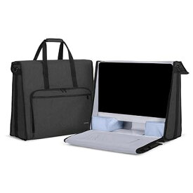 Damero iMac用バッグ 21.5インチ imac 持ち運び トートバッグ 周辺機器収納ポケット付き 黒