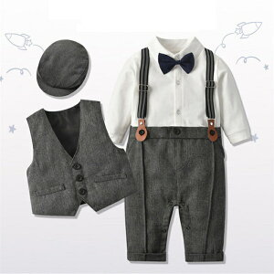 お食い初め お宮参り 子供服 セット 初 退院 オールインワン ベビー 帽子 ベスト 男の子 出産お祝い フォーマル 新生児 赤ちゃん