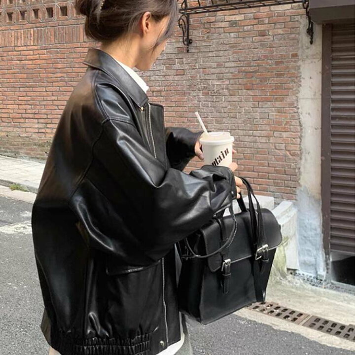 楽天市場】レザージャケット レディース ジャケット PUレザー 