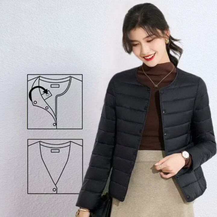 婦人 ふんわり中わた キルティングコート | 無印良品 [Taopagii] 婦人 中綿キルトジャケット レディース インナーダウン ノーカラー インナーウェア 七分袖 キルティング 中綿