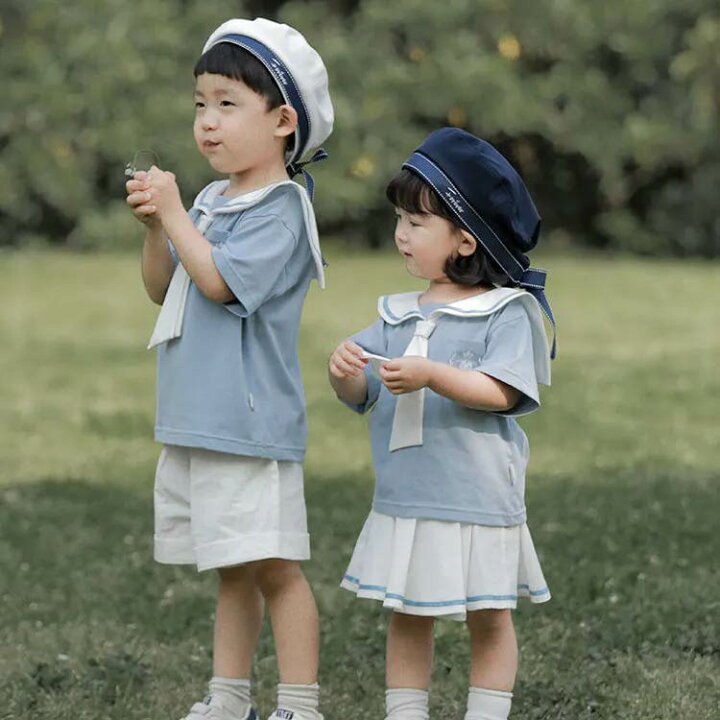 楽天市場】双子コーデ 双子コーデ 子供服 海軍風 セーラー 男の子 