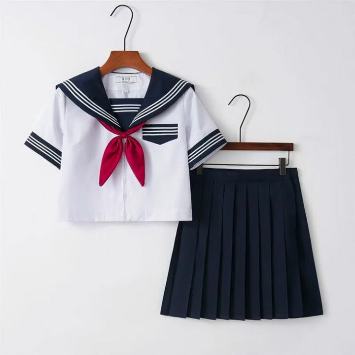 楽天市場】セーラー服 セーラー 制服 女子高生 上下セット 