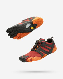 ビブラム Vibram ファイブフィンガーズ メンズ V-Trail2.0 Pompeian Red/Black / パンプキンレッドブラック 23M7604《五本指 シューズ FiveFingers ベアフット トレッキング トレイルラン ランニング ウォーキング 靴》
