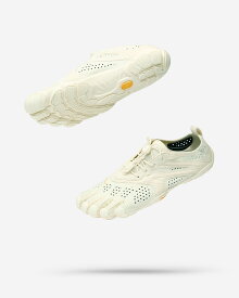 ビブラム Vibram ファイブフィンガーズ レディース V-Run Total Ivory / トータルアイボリー 26W7002 《五本指 シューズ FiveFingers ベアフット ランニング ウォーキング 靴》