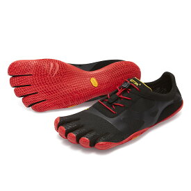 ビブラム Vibram ファイブフィンガーズ メンズ KSO EVO Black-Red / ブラック-レッド 18M0701 《五本指 シューズ FiveFingers ベアフット トレーニング インドア フィットネス ランニング ウォーキング 靴》