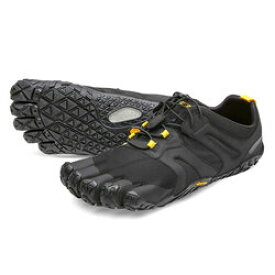 【お買い物マラソン限定ポイント5倍！※26日まで】ビブラム Vibram ファイブフィンガーズ メンズ V-Trail2.0 Black-Yellow / ブラック-イエロー 19M7601《五本指 シューズ FiveFingers ベアフット トレッキング トレイルラン ランニング ウォーキング 靴》