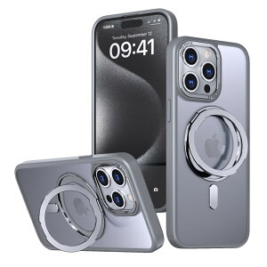 iPhone 16 �p �P�[�X �J�o�[ Magsafe�Ή� Magsafe�����O�X�^���h �z���_�[ �X�}�z�����O��̌^iPhone 16 15 pro max plus �P�[�X 360°��] �A�C�t�H��15�J�o�[�X�^���h�@�\ �c�����Ή� �X�}�z�P�[�X �ϏՌ� 