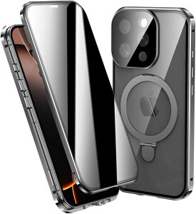 �`�����h�~ �����K���X�t�B������̌^ iPhone 16 Pro Max �p �A���~�P�[�X ���ʕی� MagSafe�Ή� �B���X�^���h ���b�N�t�� �A�C�t�H��16�v���}�b�N�X �A���~�o���p�[�P�[�X �X�}�z�P�[�X 9H�����K��