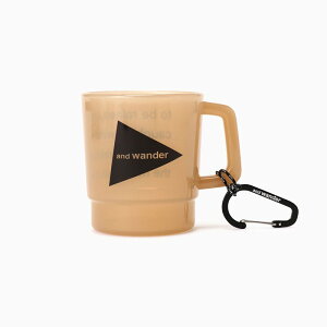 �ŒZ�������� �A���h�����_�[ and wander and wander logo PP mug beige [5744987701 ���S PP �}�O�J�b�v �x�[�W��]