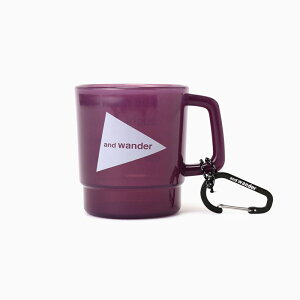 �ŒZ�������� �A���h�����_�[ and wander and wander logo PP mug purple [5744987701 ���S PP �}�O�J�b�v �p�[�v��]