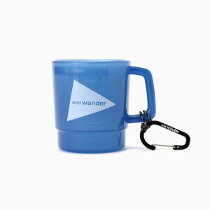 �ŒZ�������� �A���h�����_�[ and wander and wander logo PP mug blue [5744987701 ���S PP �}�O�J�b�v �u���[]