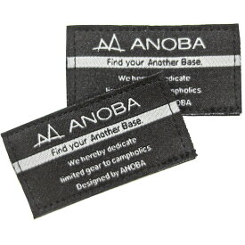 アノーバ ANOBA ベルクロワッペン 2枚セット ブラック [AN101]