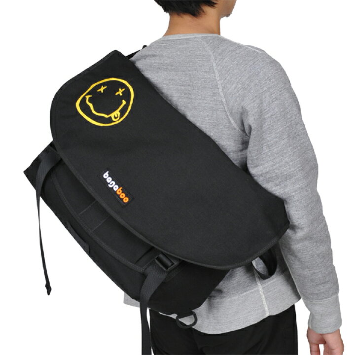 楽天市場】バガブー Bagaboo Messenger Medium SMILY Black  