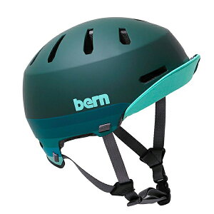 o[ Bern MACON VISOR2.0 Matte Retro Forest Green [BE-BM28H20RFG]