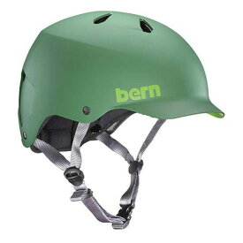 【あす楽対応】 バーン Bern WATTS+ Matte Leaf Green Mサイズ [BE-SM25P20MLG-03 ワッツ ヘルメット 自転車用 マットリーフグリーン メンズ]