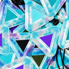 最短当日発送 ブルーラグ BLUE LUG triangle reflector sherbet [トライアングルリフレクター シャーベット 自転車用 反射 サドルレール サドルバッグ 視認性UP]