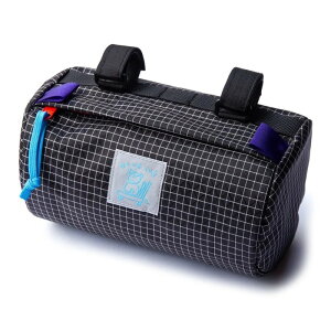 u[O BLUE LUG handlebar pouch rip black