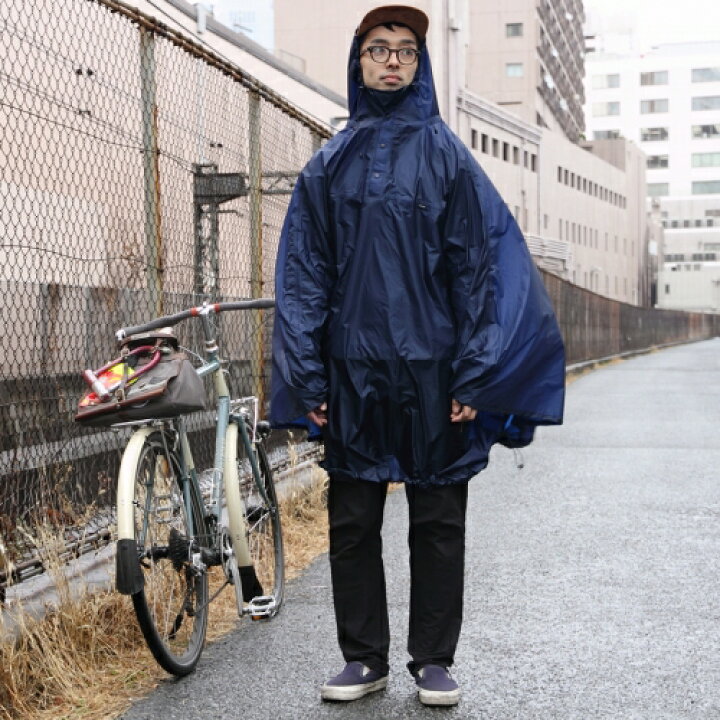 楽天市場】フェアウェザー FAIRWEATHER Packable Rain Poncho Navy 