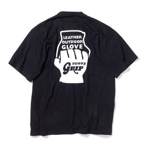 �O���b�v�X���j�[ Grip Swany GLOBE LOGO TEE BLACK [GSMCT0010]