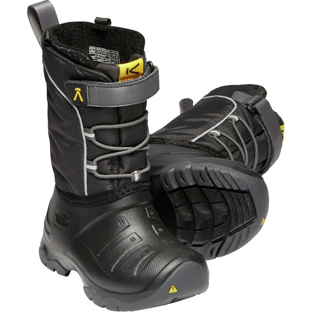 キーン KEEN Children Lumi Boot WP Black/Magnet  [ルミブーツ][防水][スノーブーツ][キッズ][子供用][1019780] | vic2（ビックツー）