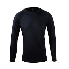 Point6 Ms baselayer LS midcrew neck top Black [P68001]