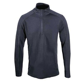 Point6 Ms baselayer LS mid1/4 zip top Black [P68003]