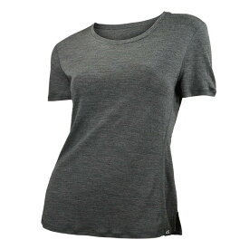 Point6 Ws Breeze Ultra FineMerino Wool Tee Charcoal Melange [P66001]