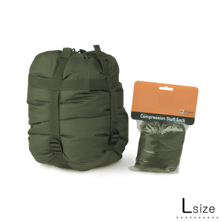 楽天市場】スナグパック SNUGPAK COMPRESSION SACK Olive Lサイズ  