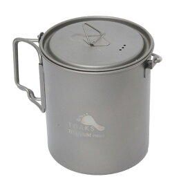 最強翌日配送 [セール] トークス TOAKS Titanium 750ml Pot with Bail Handle [チタニウム750mlポットウィズベイルハンドル POT-750-BH]