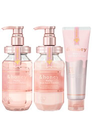 【公式】 アンドハニー &honey シャンプー & トリートメント & ヘアパック [ セット ] はちみつ ハチミツ オーガニック アルガンオイル ヒアルロン酸 パサつき 広がり うねり 癖毛 猫っ毛 ダメージ ギフト プレゼント