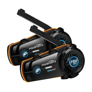 FODSPORTS �o�C�N �C���J�� FX8 PRO ���y�Ȃ���ʘb 10�l�����ʘb �A�v���Ή� �f���A���`�b�v �������� �ʐM�������A �O�d�m�C�Y�L�����Z�� �����^�b�`�S���ڑ� ���y���L FM���� 3�i�K�������� �c