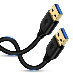 USB 3.0�P�[�u�� 5Gbps �����]�� USB 3.0 A-A�^�C�v �����P�[�u���^�C�vA-�^�C�vA �I�X-�I�X �����b�L�R�l�N�^���� ���ϋv�� USB�P�[�u�� ���[ �I�X ���C�g���d�p ��p�t�@�� HDD TV Box �J���� DVD�v�c
